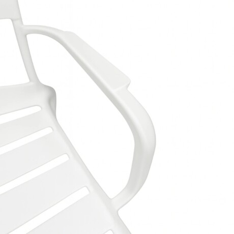 SILLA DE EXTERIOR OVIALA CON POSABRAZOS Silla de Exterior Oviala con Apoyabrazos Blanca