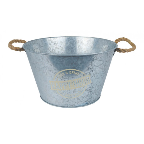 BALDE GALVANIZADO P/BOTELLAS ASAS CUERDA LINEA HAPPY HOUR 30X18CM FH302MS BALDE GALVANIZADO P/BOTELLAS ASAS CUERDA LINEA HAPPY HOUR 30X18CM FH302MS
