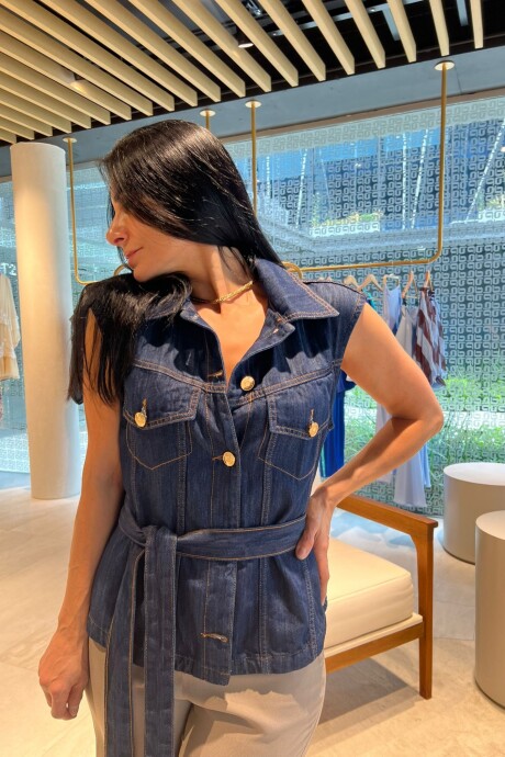 Chaleco Jeans Arlet Azul
