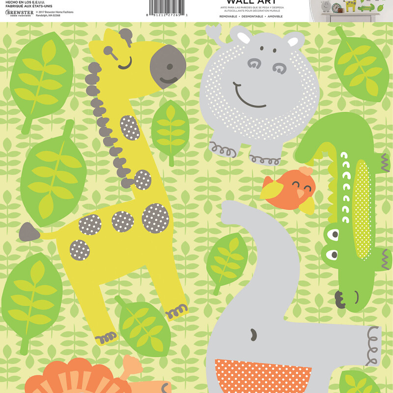 WALLPOPS JUNGLE BUDDIES WALL STICKERS N/A