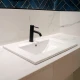 Bacha Rectangular Para Sobreponer De Loza Blanca 61X39,5X18Cm 000