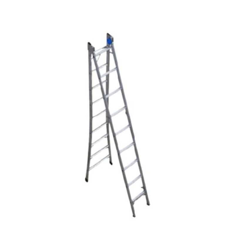 ESCALERA CONVETIBLE DOBLE DE ALUMINIO DE 10 PELDAÑOS 2,84/4,82M ESCALERA CONVETIBLE DOBLE DE ALUMINIO DE 10 PELDAÑOS 2,84/4,82M