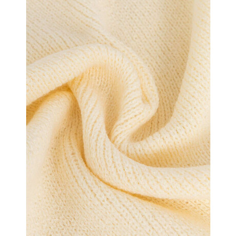 Bufanda Con Tag Blanco Crudo