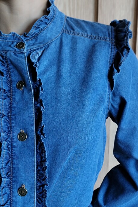 Camisa Berta Denim Azul