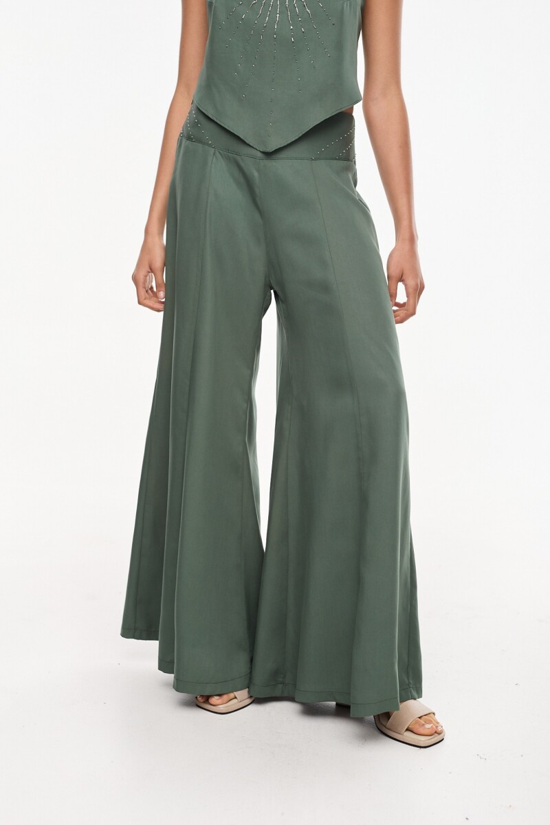 Pantalon Solar Verde Petroleo