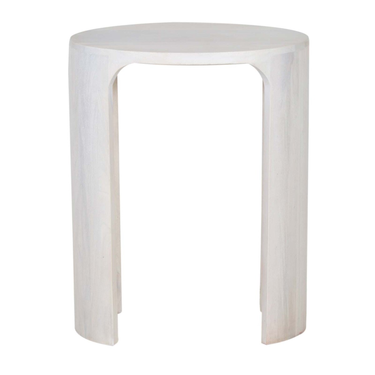 MESA AUXILIAR - MADERA BLANCO OVAL 