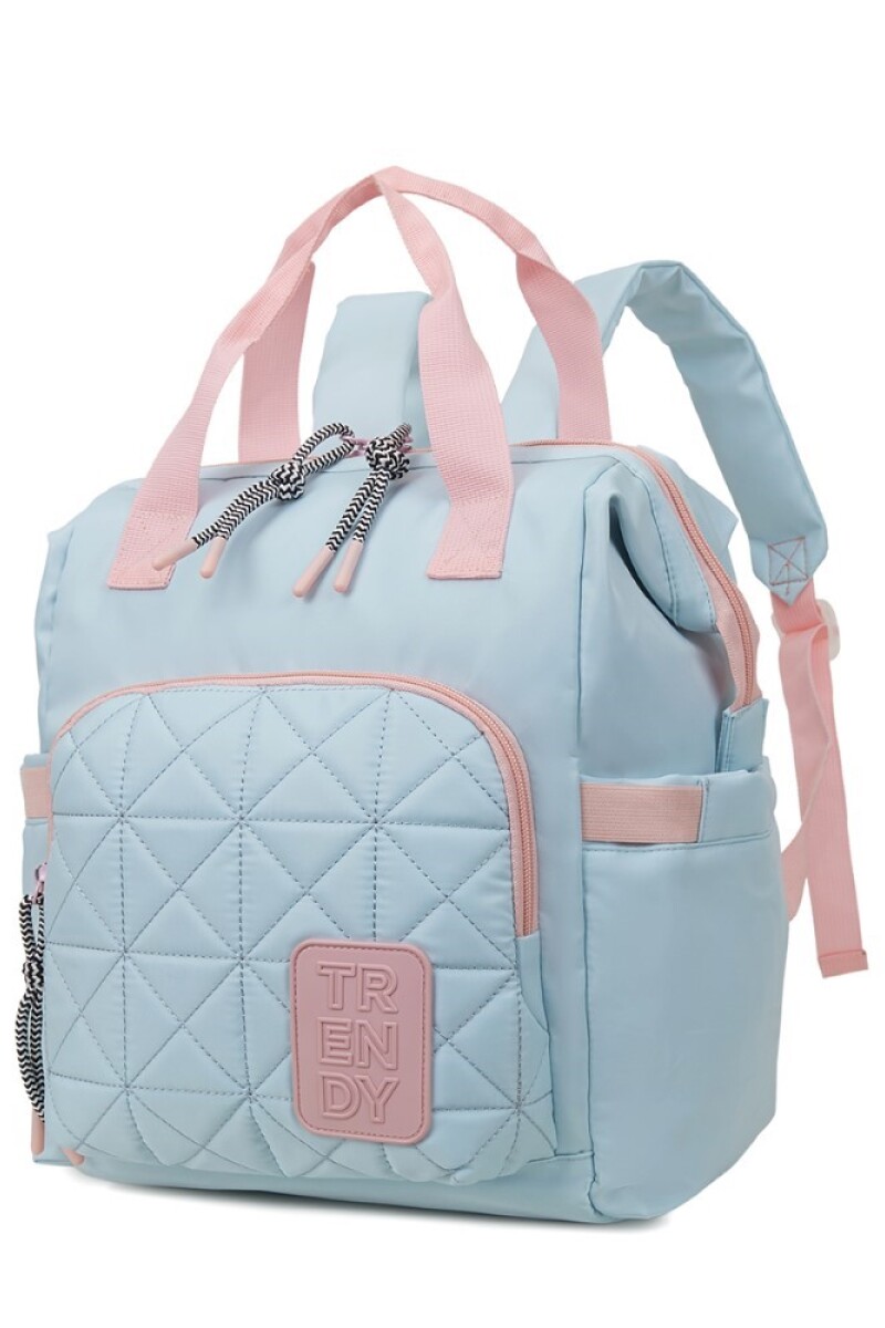 Mochila trendy pastel Celeste