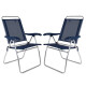 Set X 2 Sillas Altas Boreal 4 Posciones Aluminio AZUL OSCURO