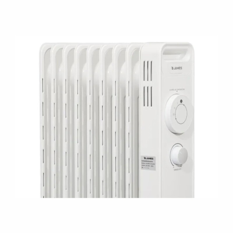 Radiador de Aceite James 9 Elementos 2000 W Blanco Radiador de Aceite James 9 Elementos 2000 W Blanco