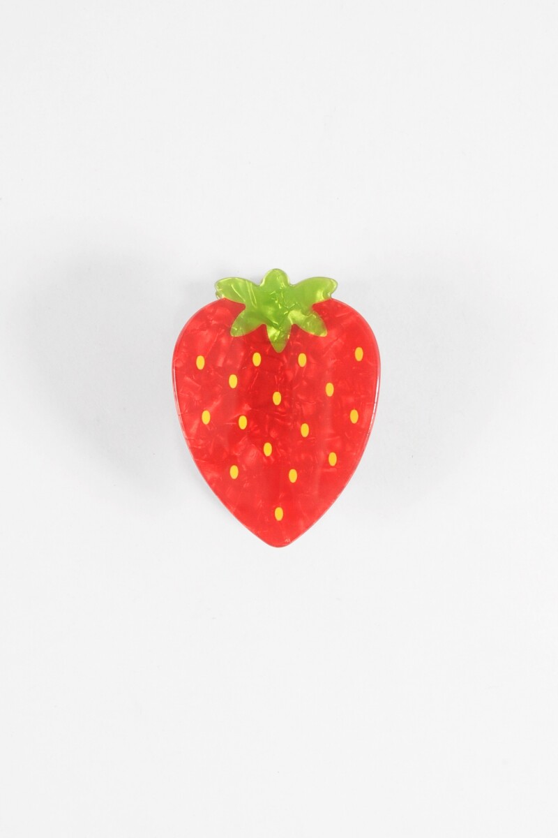 Broche frutilla rojo