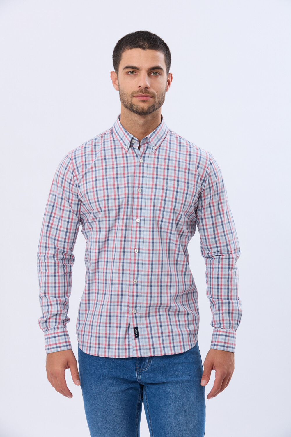 CAMISA SPORT A CUADROS Rojo