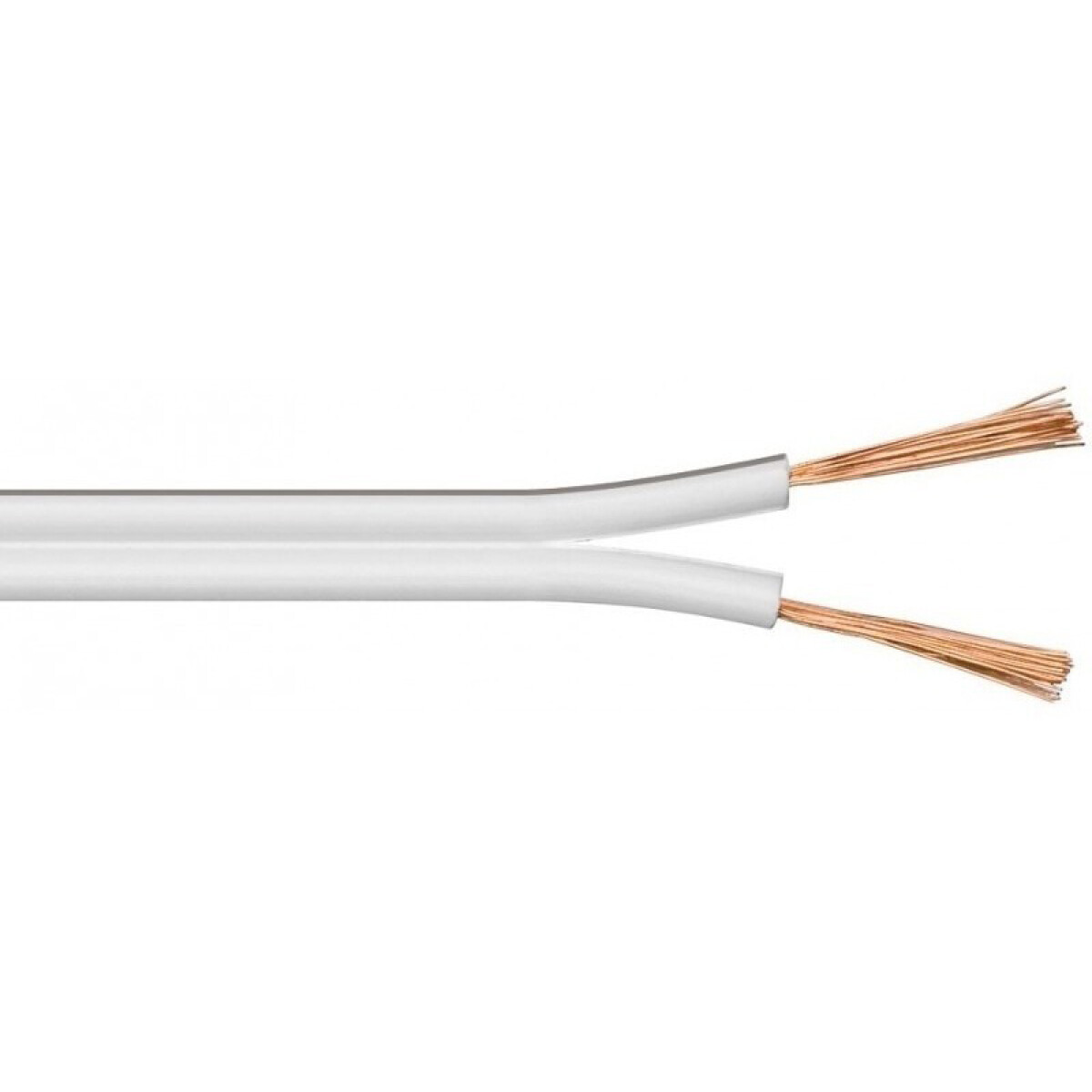 Cable gemelo blanco 2x0,25mm² - Rollo 100 mts. - C95902 