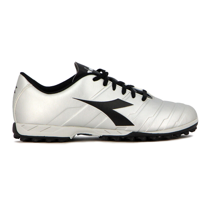 Diadora Calzado Fútbol 5 de Hombre Pichichi 3 TF Plata-Negro