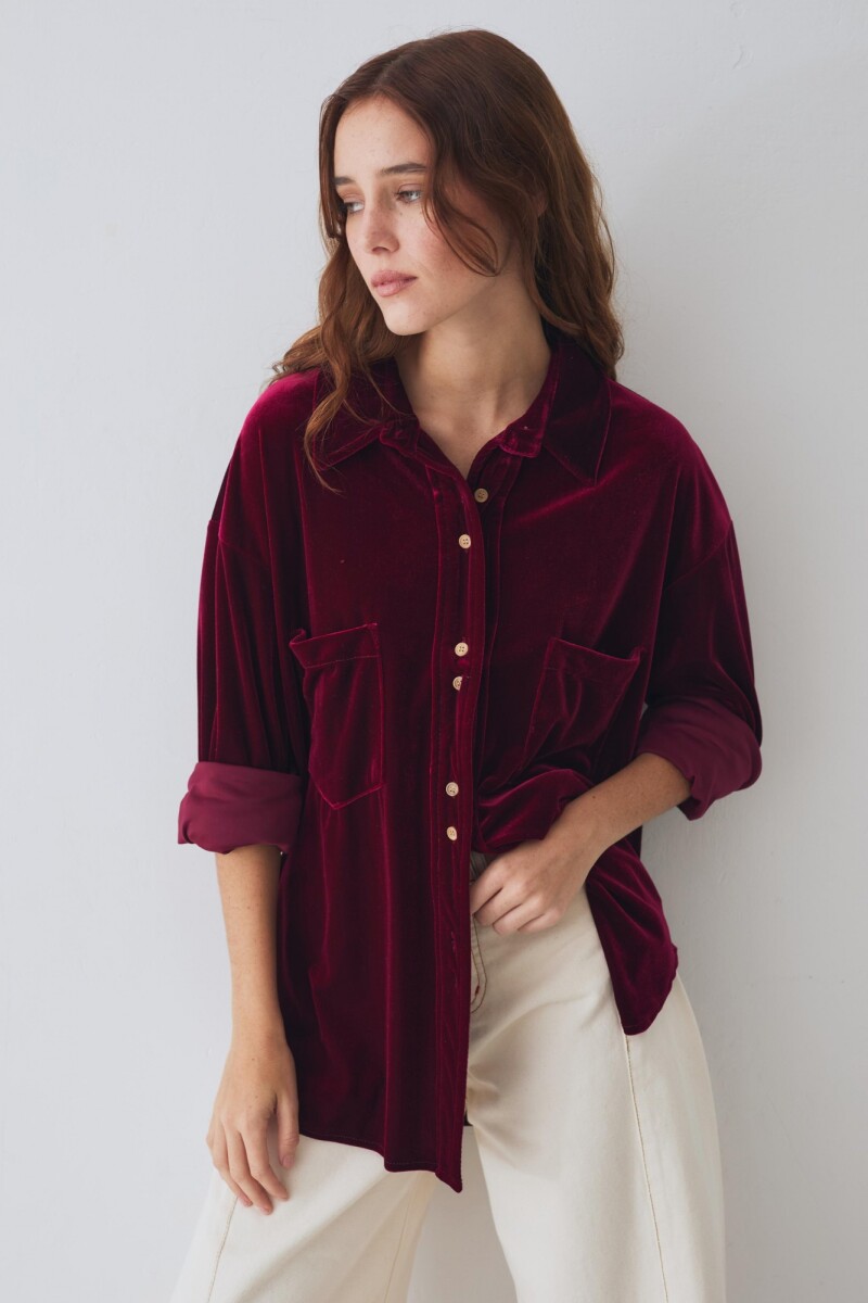 CAMISA BIMBA VELVET Uva