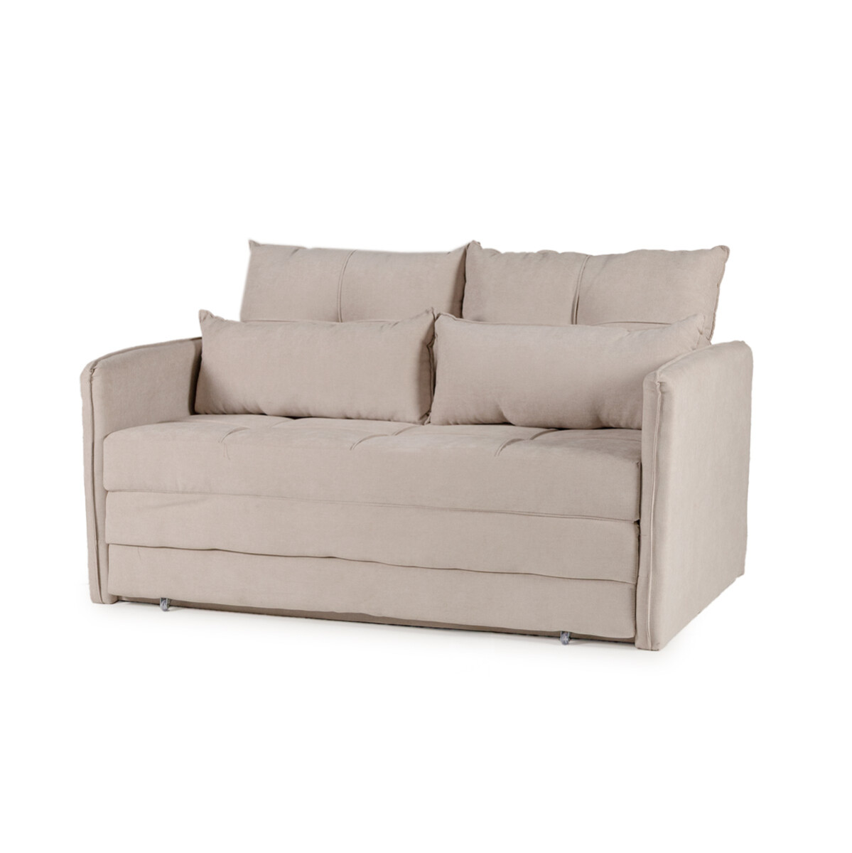 Sofá Cama Maya - Tela Microfibra - Berlin 02 (Beige) 