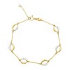 Pulsera Óvalos-Oro bajo-Zirconias-PU8029 conpiedra