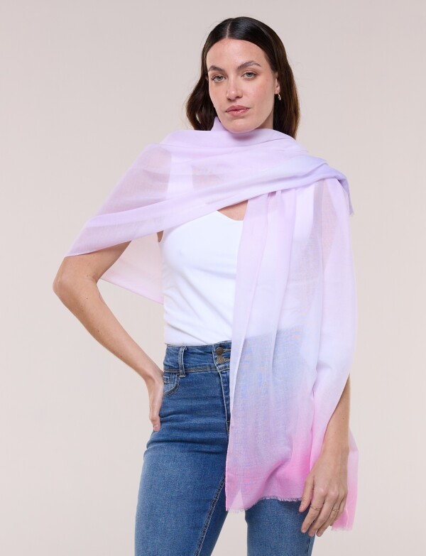 Pashmina Degradé LAVANDA/MULTI