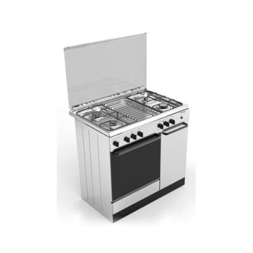 Cocina a Gas Inox 4 hornallas + Horno Electrico Bompani Mod. TB943SC/L Cocina a Gas Inox 4 hornallas + Horno Electrico Bompani Mod. TB943SC/L