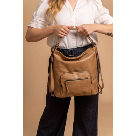 Cartera Mochila Verbena Almendra