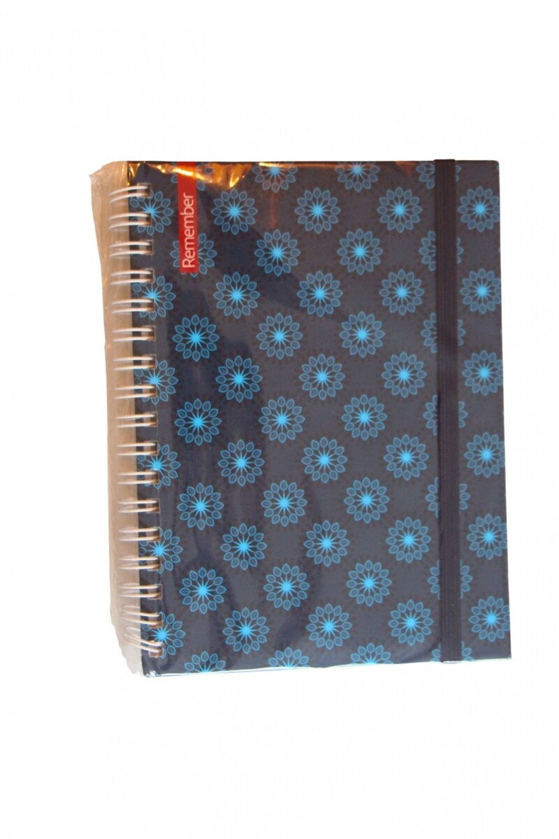 CUADERNO REMEMBER PRINT 17X23 - TAPA MANDALA AZUL 