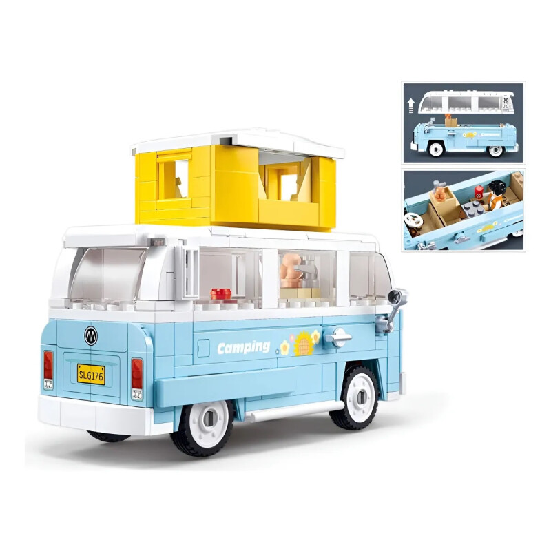 Camioneta Furgoneta De Camping Sluban Model Bricks M38-b1192 Camioneta Furgoneta De Camping Sluban Model Bricks M38-b1192