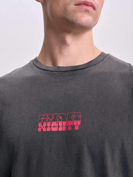 Remera oversize Mandalorian Negro
