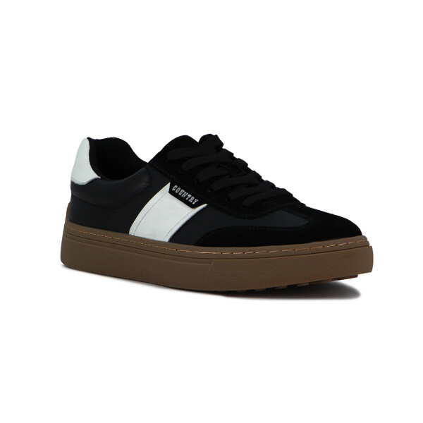 Country Calzado Casual Hombre Acordonado - Negro Negro