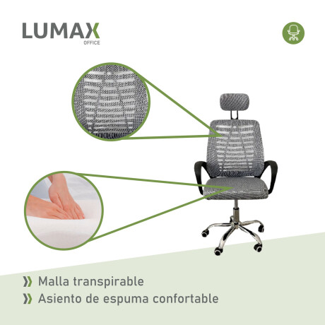 Silla Ejecutiva ergonómico Lumax Mesh Barcelona Gris