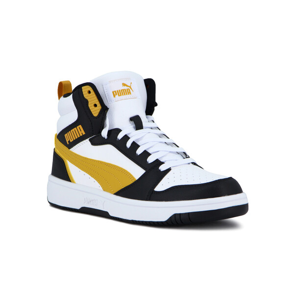 Puma Rebound V6 Blanco-mostaza