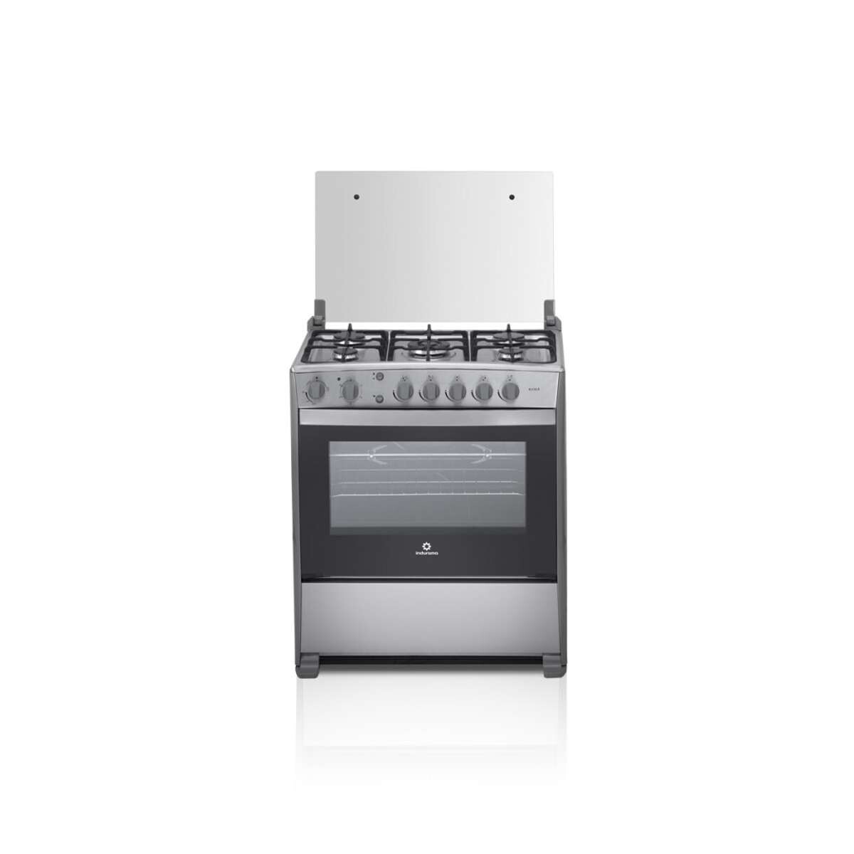 Cocina a Gas Indurama Alcalá 5 Hornallas - con Grill a Gas y Triple Llama 