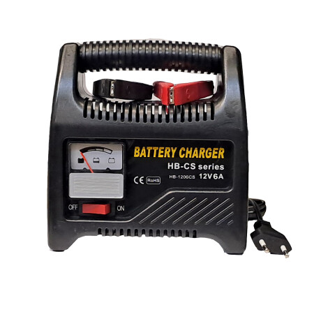 CARGADOR BATERIA - 12V 6AMP CON AMPERIMETRO WESTON CARGADOR BATERIA - 12V 6AMP CON AMPERIMETRO WESTON
