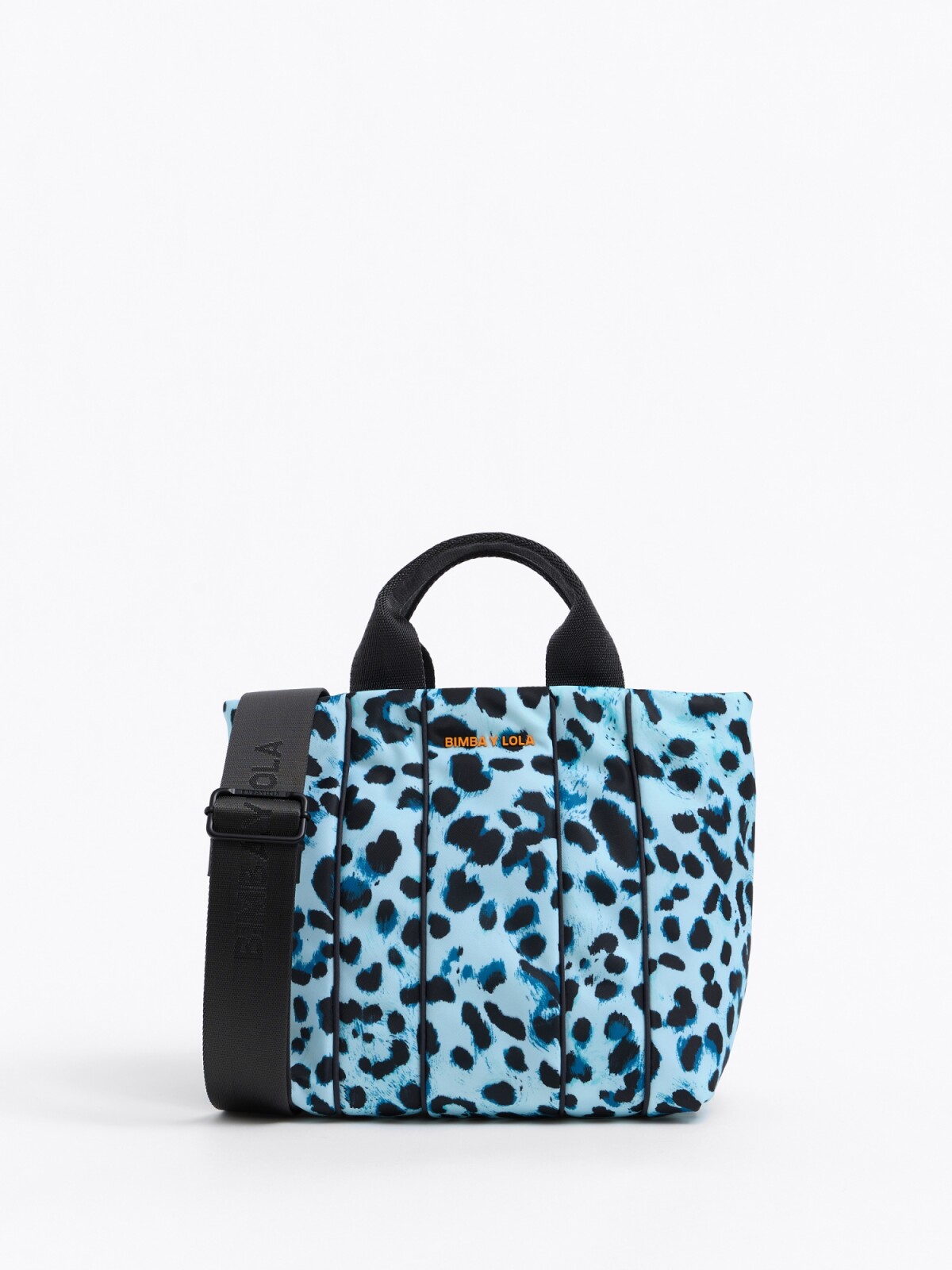 Bolso leopard mini marron - Azul — Magma