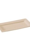 Plato rectangular descartable de fibra 26 x 13 mm - 25 unidades Plato rectangular descartable de fibra 26 x 13 mm - 25 unidades