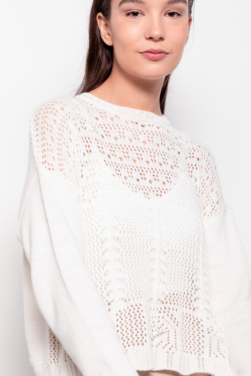 SWEATER CASTAÑA Crudo