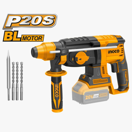 Rotomartillo a Batería 20V Industrial P20S Ingco CRHLI20228 Amarillo