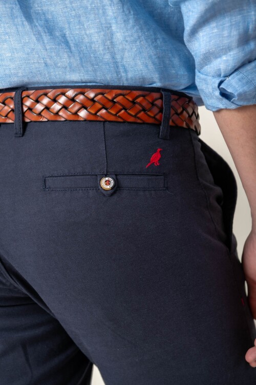 Bermuda Tencel Azul Marino