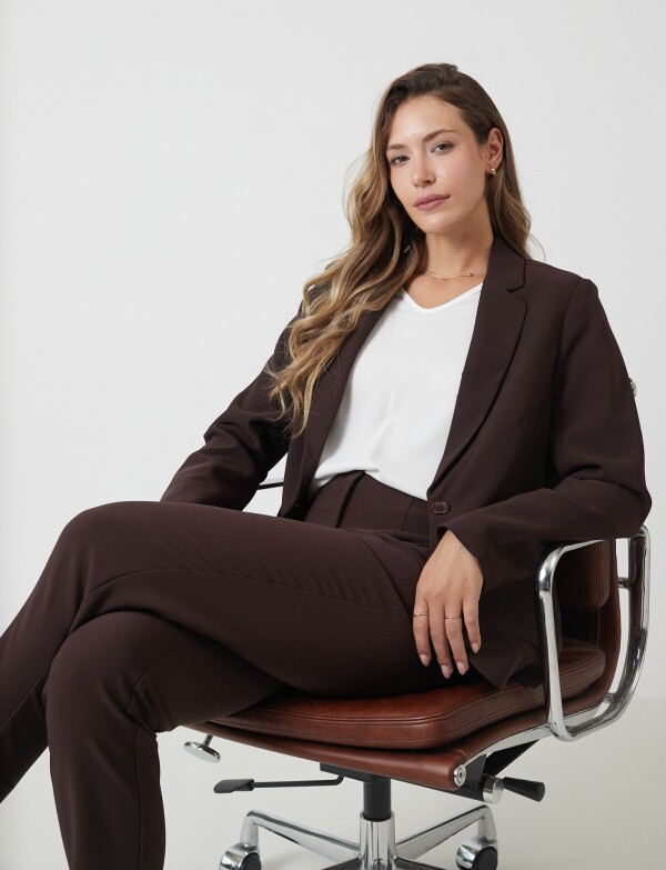 Pantalon Sastrero Slim MARRON