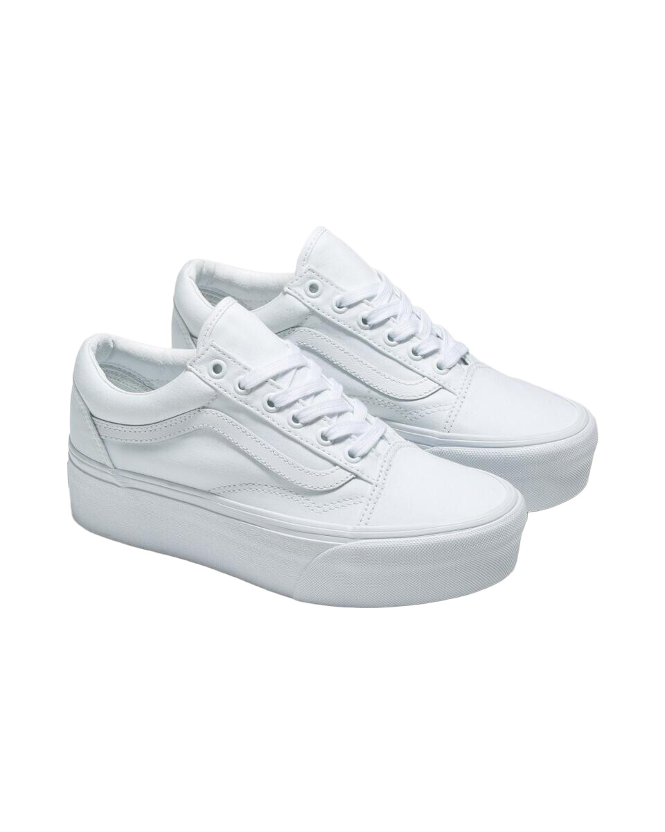 Championes Vans UA Old Skool Stackform de Hombre - VN0A7Q5MW001 - Blanco 