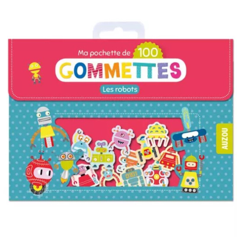 Pack 100 stickers robots - Auzou Unica