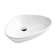 BACHA DE APOYO SEMI TRIANGULAR LOZA BLANCO SERIE HANNA 000