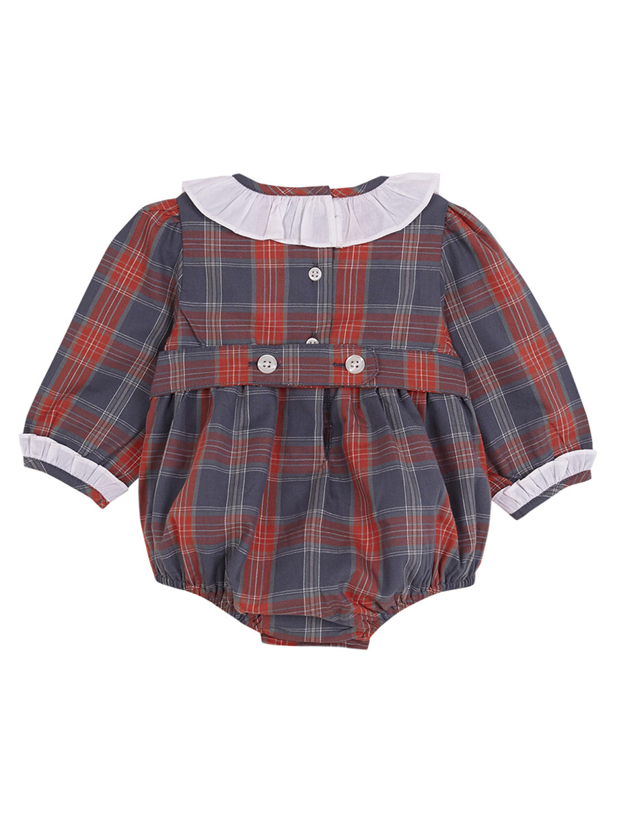 Ranita Cuadro Tartãn Azul Pato