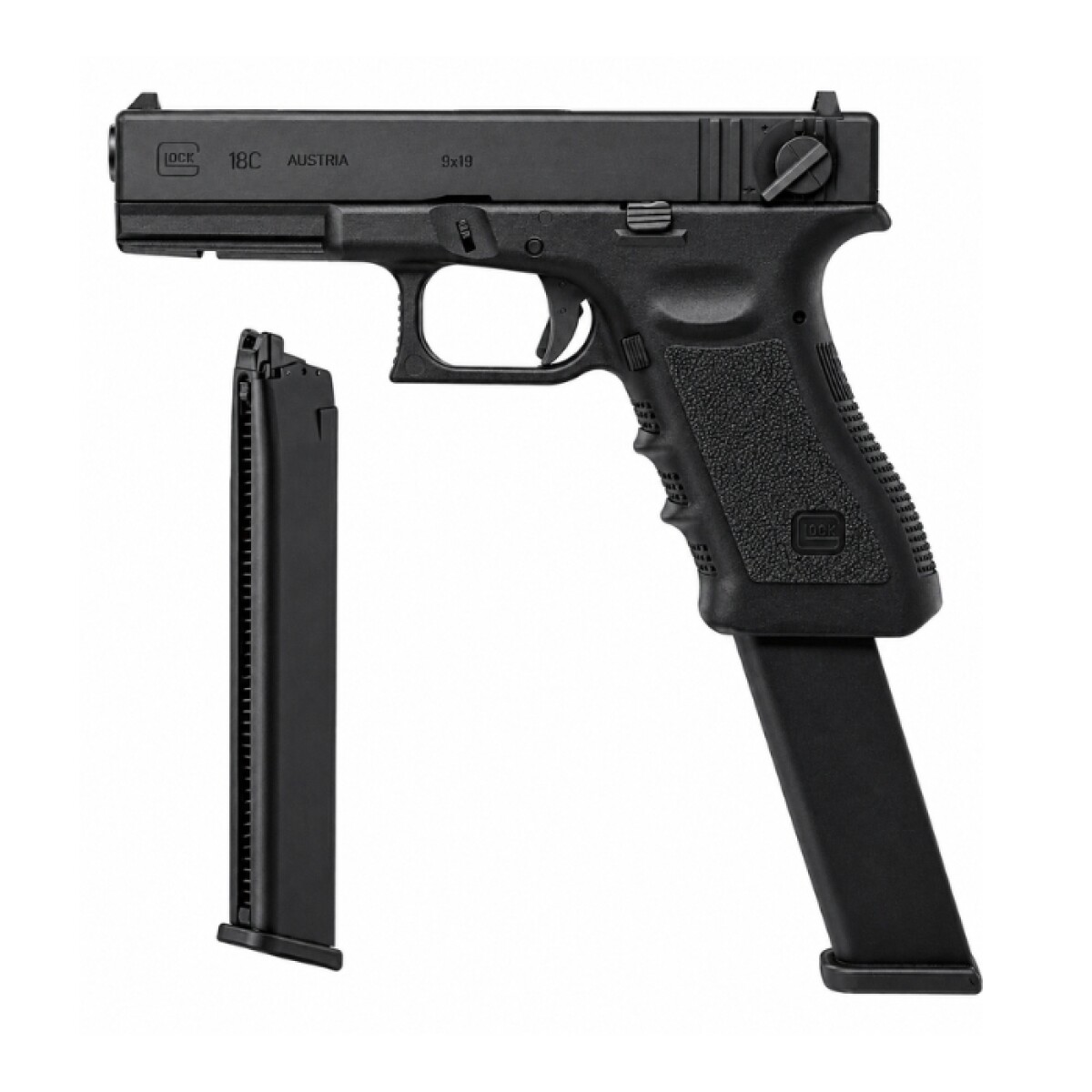 Replica Glock 18c Umarex Cal. 6mm + Cargador Extra 