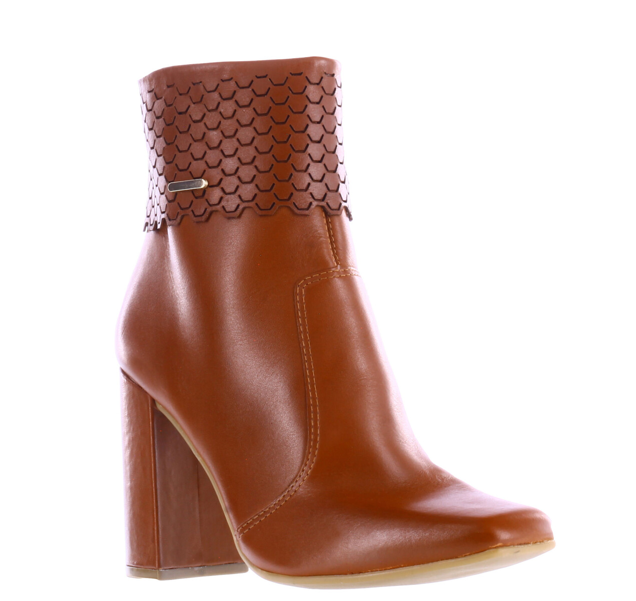 Bota de Mujer Bottero punta cuadrada - Marrón Coñac 