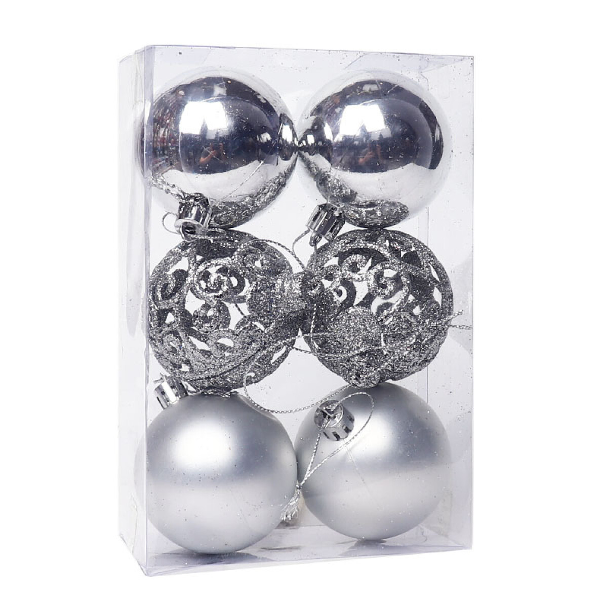 Esferas navideñas pack - Gris 