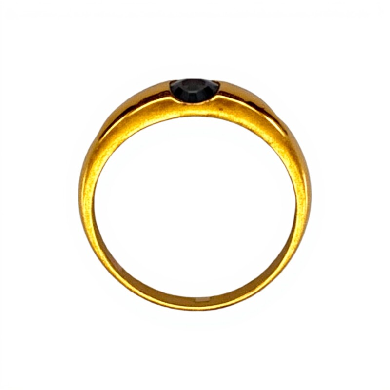 Anillo Solitario-Oro Bajo-Piedra Zafiro-AN8109 conpiedra