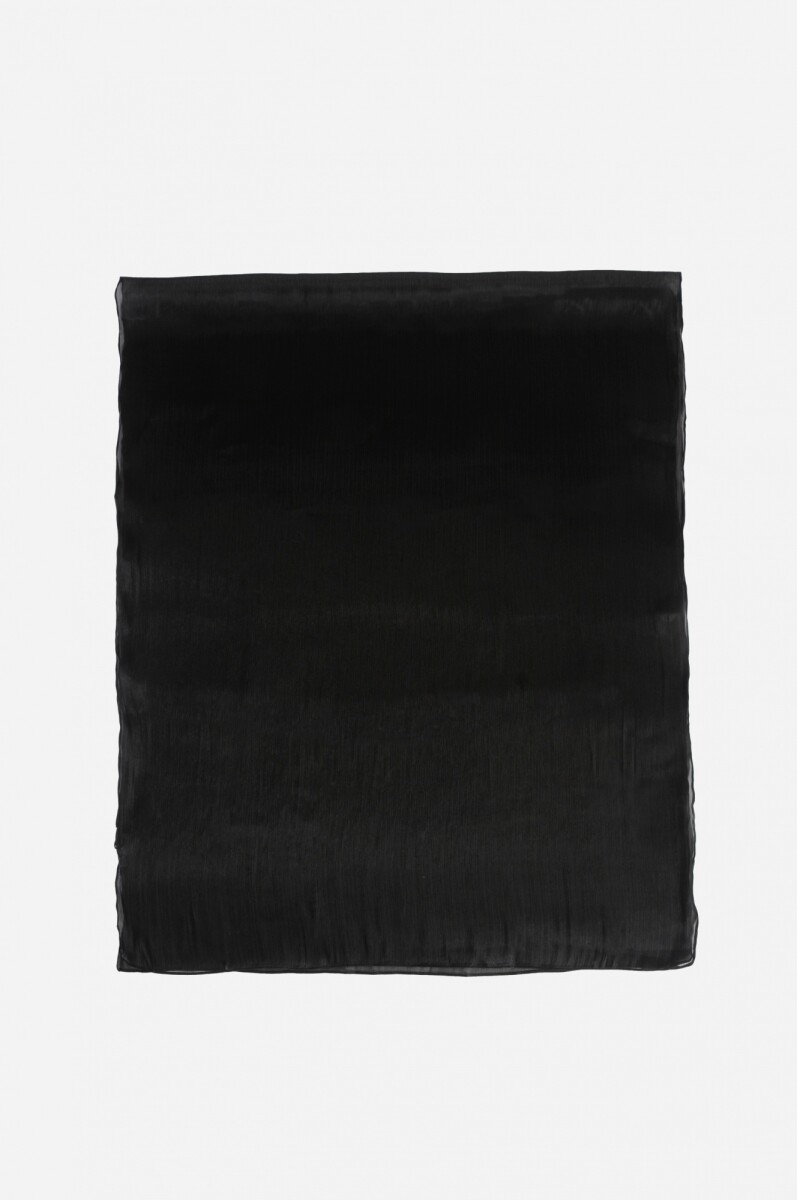 Pashmina party satén - negro 