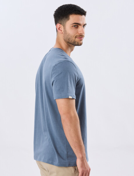REMERA ESTAMPADA DE ALGODÓN Piedra