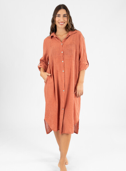 Camisola larga toscana Ladrillo