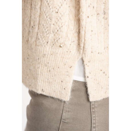 Chaleco Texturado Bouttonne Beige Melange