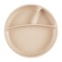 Plato con divisiones ventosa MinikOiOi beige